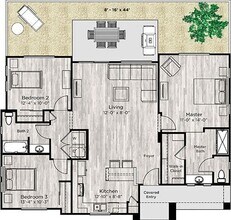 3 Beds • 2 Bath 1015 floor plan